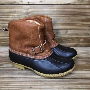 L.L. Bean Duck Boots 7” Shearling-Lined Lounger